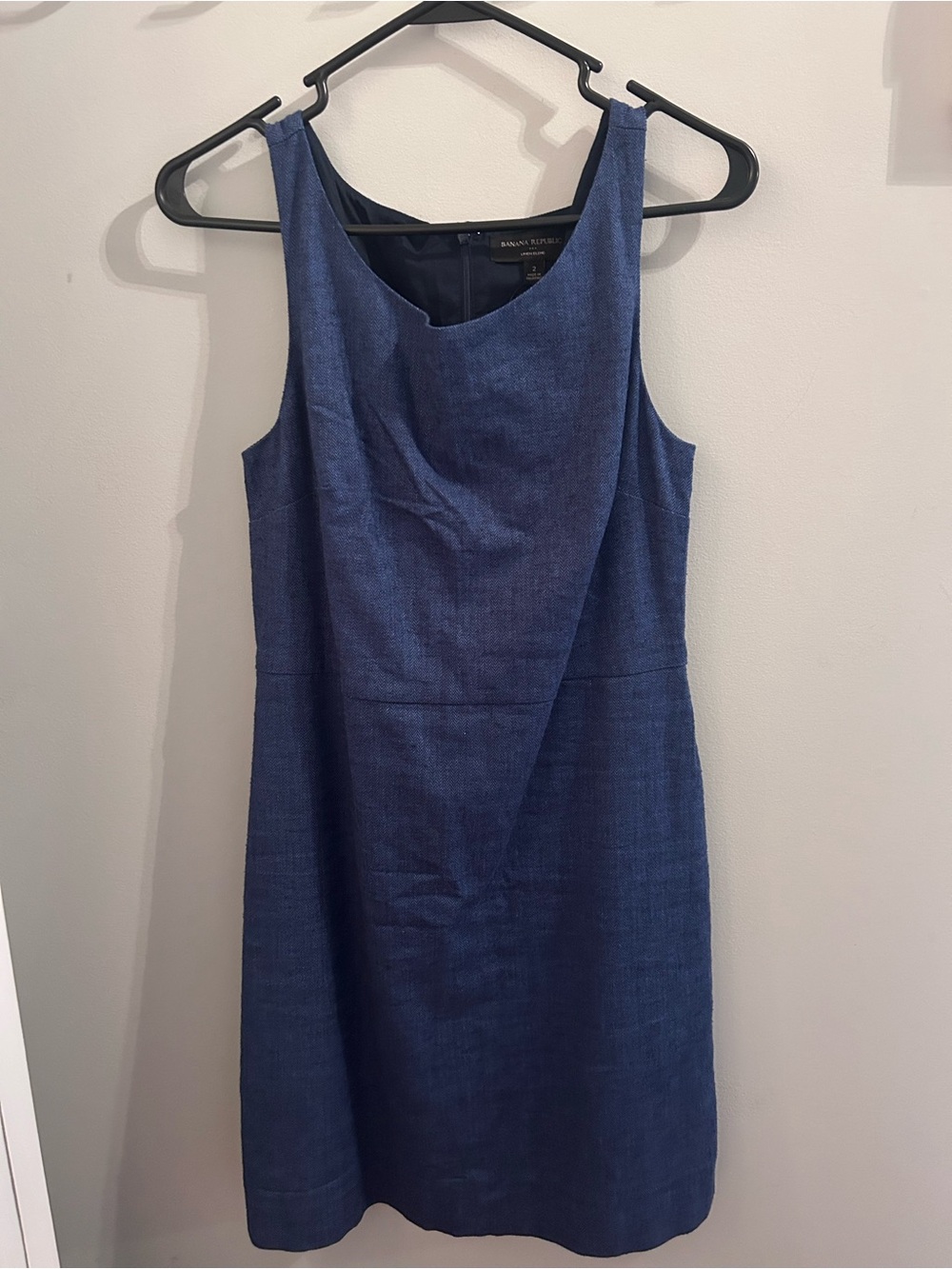 Banana Republic Navy Midi Sheath Dress
